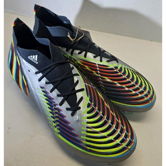 Adidas Unisex Predator Edge.1 Firm Ground Soccer Cleats Men's 12.5/Women's 11.5 - Picture 5 of 16